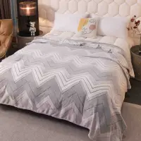 Patura Pufoasa CoCoLiNo, Jojo Home, 200x230cm, Gri, Zig-Zag