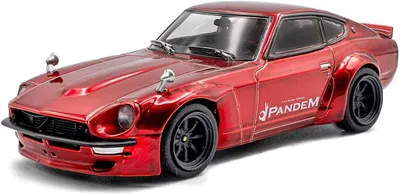 Model de colecție SOLIDO Moderne: Automobile - Pandem Nissan Z-Datsun 240Z (S30Z) Rocket Bunny, Red, 1973