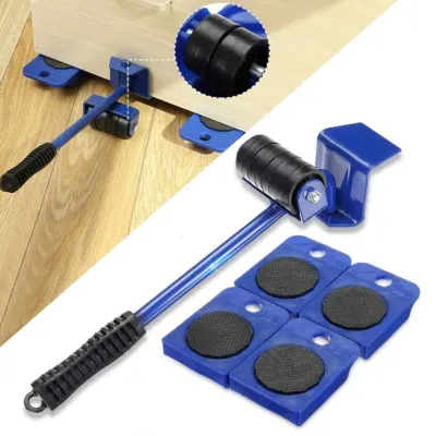 Set pentru ridicat si transportat mobila, 4 role, maneta maner antiaderent, max 150 kg