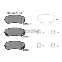 Set placute frana, frana disc TEXTAR 2924901