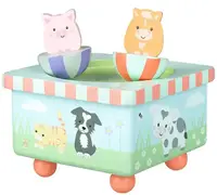 Cutie muzicala din lemn Orange Tree Toy - O fermă