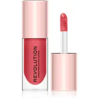 Revolution Pout Bomb luciu de buze pentru un volum suplimentar lucios culoare Peachy 4.6 ml