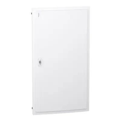 PrismaSet XS, Cofret cu montaj ingropat, 6x24 Module, material plastic, usa plina alba, cu 1 bloc terminal