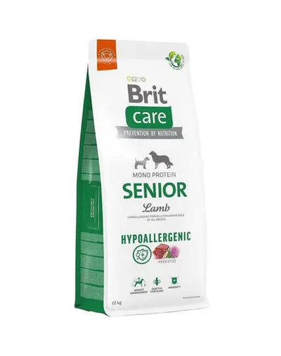 BRIT CARE Hypoallergenic Senior Lamb 12kg Hrana caine senior, cu miel