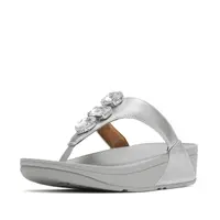 FITFLOP FitFlop Lulu Ultra-Jewel Metallic Toe-Post Sandals ZILVER 37