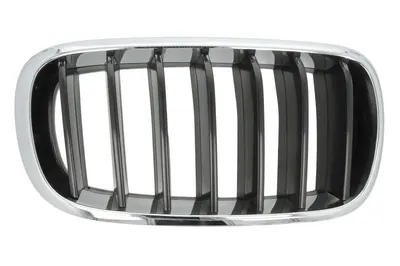 Grila radiator Dreapta potrivit BMW X5 (F15, F85), X6 (F16, F86) 2.0D-4.4 2013-2019 - (BASIS, crom/negru)