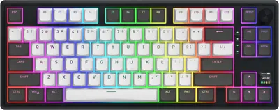 Tastatură mecanică HATOR - Skyfall 80 PRO, wireless, Aurum Vanila Silent, RGB, gri/negru