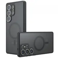 Husa MagSafe pentru Samsung Galaxy S24 Ultra S928, Techsuit, PureFrost, Neagra Satinata