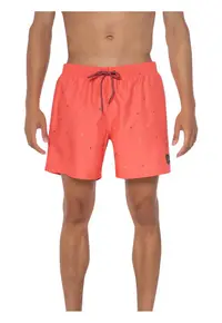 Costum de baie croiala regulata - talie elastica - portocaliu - 100% poliester