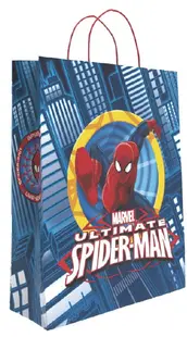 Pungă cadou S. Cool - Ultimate Spider-Man, albastru închis, XL