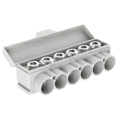 SLT50-6-3 ye/gr Al 10-50/Cu 2.5-35 + 3x2,5mm2 1000V Distribution block