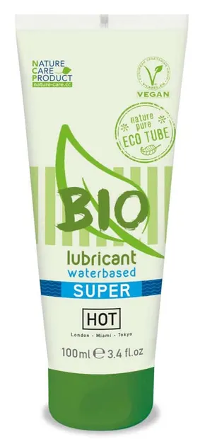 Lubrifiant pe bază de apă, Hot, Superglide, 100 ml, BIO