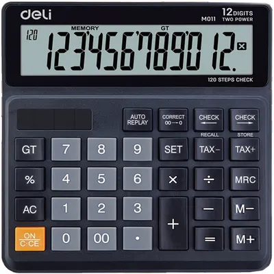 Calculator Deli Smart - EM01120, 12 dgt, negru