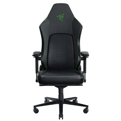 Scaun Gaming Razer Iskur V2 NewGen, Gen-2 EPU Leather, Suport Lombar Integrat, Tetieră Memory Foam, Cotiere 4D, Spătar 152°, Piston Gaz Clasa 4, 136 kg, Negru/Verde