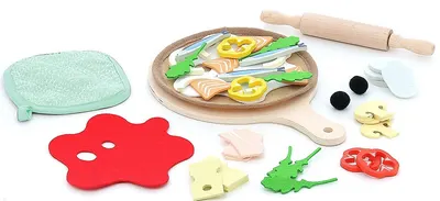 Vilac set de joacă - Pizza din lemn, mama lui