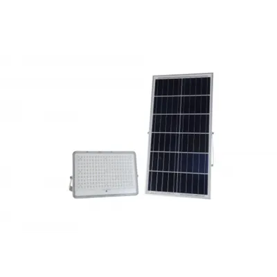 Proiector LED cu Panou Solar si telecomanda 200W/6500k/28000lm