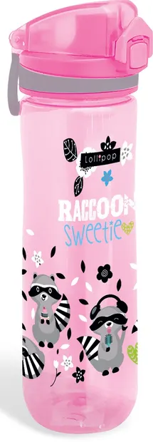 Sticlă din tritan Lizzy Card - Lollipop Raccoon Sweetie, 600 ml