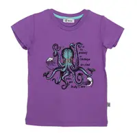 Tricou copii maneca scurta DL06 mov lila/caracatita, Danina | 4 ani