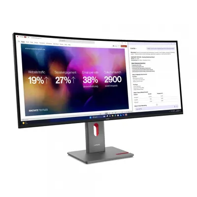 Monitor Commercial Lenovo ThinkVision P40WD-40, 39.7", 5120 x 2160 pixeli, Black, 3 ani Garantie