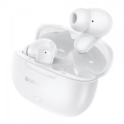 Handsfree Bluetooth Borofone BW96 Mellow, TWS, Alb