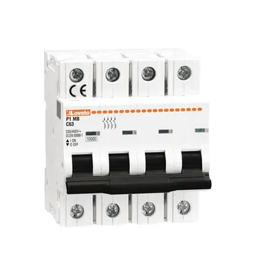 Siguranta automata, 4P - 10KA. 4 MODULES, Curba declansare B, 2A