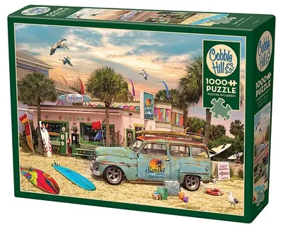 Puzzle Cobble Hill din 1000 de piese - Port pentru surferi