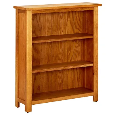 vidaXL Bibliotecă cu 3 rafturi, 70 x 22,5 x 82 cm, lemn masiv stejar
