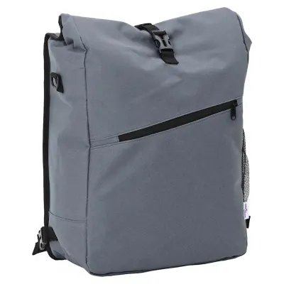 vidaXL Geantă de bicicletă Gri 33 x 16 x 60 cm Poliester