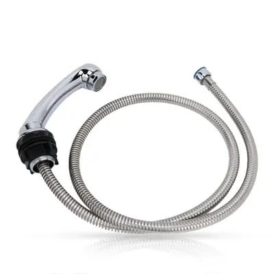 Furtun + para dus scafa frizerie - MENOSER - Silver - 703A