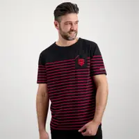 Tricou marinière Stade Toulousain x Religion Rugby – Negru și Roșu