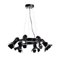 Candelabru Cinema 6xe27 Negru D630mm