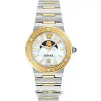 Ceas Versace Versace VE7G00524 Ladies Watch Greca Logo Moonphase Diamonds 38mm 5ATM