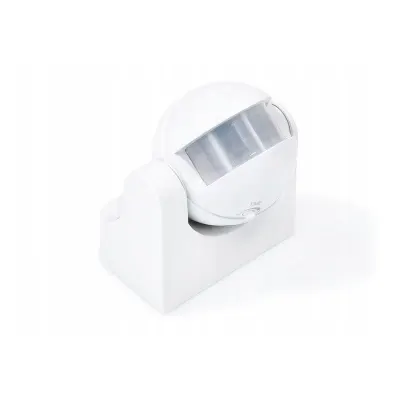 Senzor de miscare PIR 180 grade, raza 12 m, montare pe perete, reglabil, 1200W