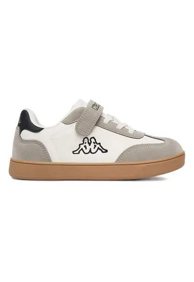 Pantofi sport copii - material textil - alb - sistem inchidere Velcro