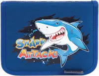 Penar școlar Pulse - Shark Attack, 1 fermoar și 2 aripi