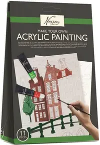 Set pentru colorat cu vopsele de acuarela Grafix - Arhitectură