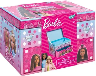 Trusă creativă Totum - Barbie, Decorează o cutie de bijuterii