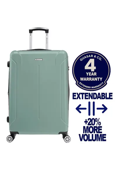 Troler mare extensibil - L - ABS - fermoar antifurt - SMART - Turcoaz deschis