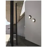 Aplica MAX Inchis Gray ABS & Acrylic LED 12 Wat 430Lm 3000K 200-240 Volt IP65