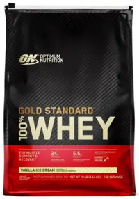 Gold Standard 100% Whey, înghețată de vanilie, 4.54 kg, Optimum Nutrition