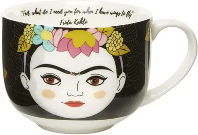 Cană ceramică Kikkerland - Frida Kahlo