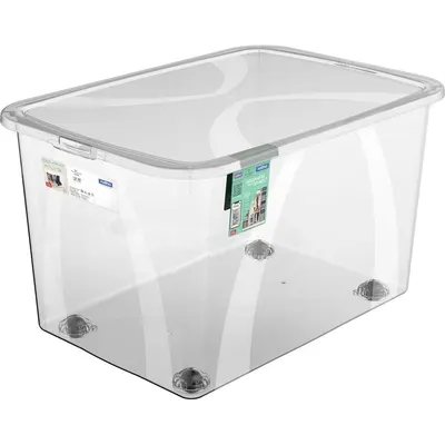 Cutie de depozitare din plastic cu capac 50 l Lona - Rotho