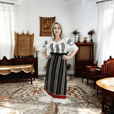 Set traditional format din catrinta , brau si ie - Hera 5