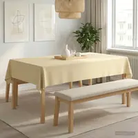 vidaXL Țesătură pentru masă Alb crem 140 x 260 cm Poliester