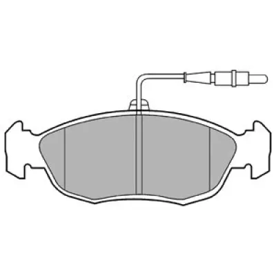 Set placute frana, frana disc DELPHI LP793