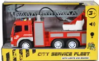 Jucărie pentru copii Moni Toys - Camion de pompieri cu pompă și scara, 1:12