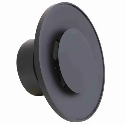Anemostat negru - fi160 - Modern