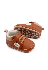 Pantofi Model AL 16463 Baby Boy - pentru bebelusi - Piele ecologica - 3-6 luni - Maro -
