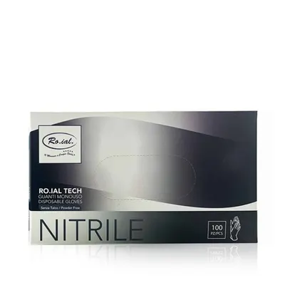 Manusi profesionale din nitril -ROIAL ITALIA - Negru - M