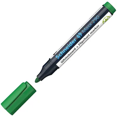 Schneider Maxx 290 marker pentru tablă albă - 3 mm, verde